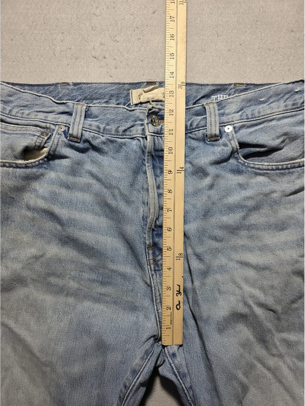 Madewell Men's The 1991 Straight Jeans Size 38x30 Light Wash 100% Cotton NV075